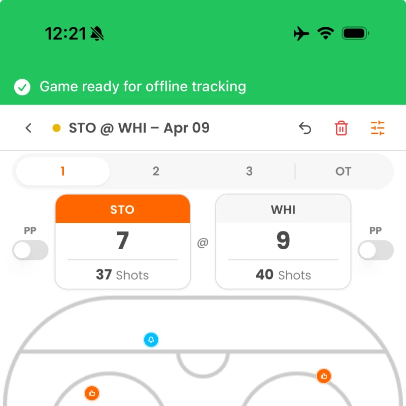 Offline sync indicator with queued game data