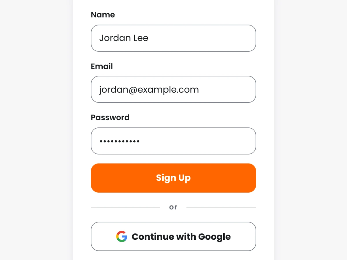 Email signup form for Elevate Stats